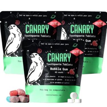 Imagem de Canary Nano Hydroxyapatite Pastilhas de Pastilha de Goma de Bolha - Remineralizantes, Sem Flúor, Todas as Abas Naturais com Xilitol - Ótimo para Crianças, Sem Plástico - 189 Unidades