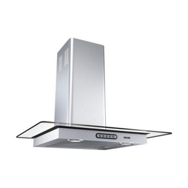 Imagem de Coifa de Parede 60cm Vidro Reto Duto Slim Nardelli Inox, 220V