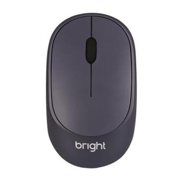Imagem de Mouse Sem Fio Com Conexão Bluetooth Cinza Bright