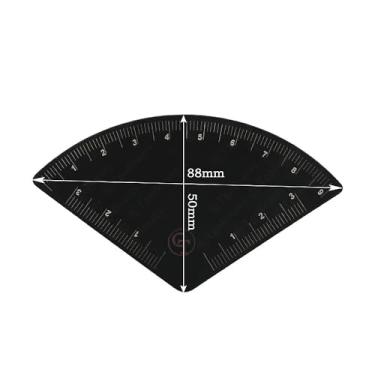 Imagem de Reutilização de liga de alumínio, design de sobrancelha, régua de sobrancelha, desenho rápido, régua auxiliar de sobrancelha, ferramenta de mapeamento de sobrancelha, suprimentos de tatuagem de