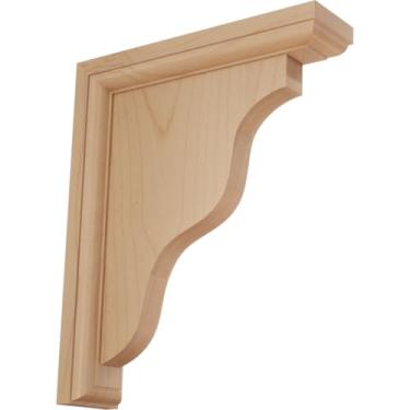 Imagem de Ekena Millwork Suporte BKT02X09X11HAAL, 6,35 cm L x 23 cm P x 28 cm A, amieiro
