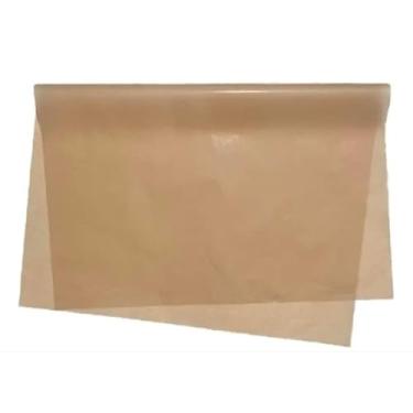 Imagem de Papel de seda 100 folhas, colorido 17,5 x 25 cm - Embalagem de roupas, embalagem de pipas (Kraft)