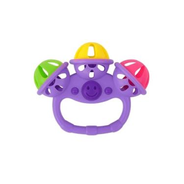 Imagem de BRINQUEDO BEBE DIVERTIDO RECOMENDADO PARA + 6 MESES (triplo roxo)