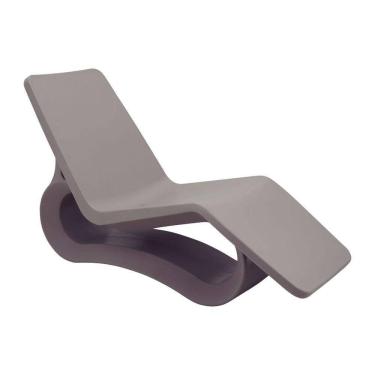 Imagem de Espreguiçadeira Chaise Tramontina Octo Em Polietileno Concreto Com Furo