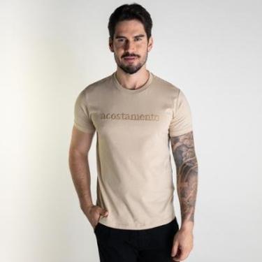 Imagem de Camiseta Acostamento Embroidery Bege-Masculino