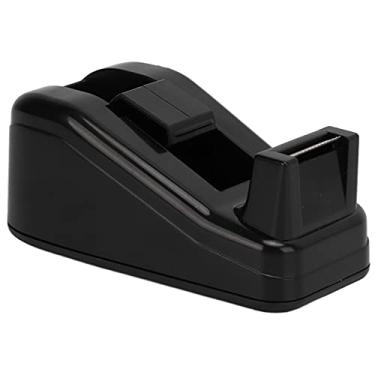 Imagem de Suporte de fita dispensador de fita mesa durável antiderrapante base cortador de fita com lâmina de aço inoxidável para escritório estudo plástico abs