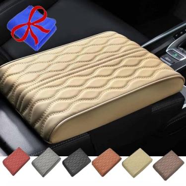 Imagem de Almofada de caixa de apoio de braço de carro de algodão com memória (estilo universal), almofada de caixa de apoio de braço de carro de esponja (estilo universal), almofada de caixa de apoio de braço