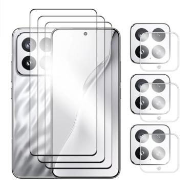 Imagem de Para Xiaomi 15, filme protetor de tela 2.5D com cobertura completa de vidro temperado 6in1