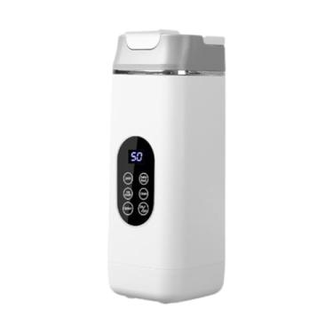 Imagem de Baoblaze Liquidificador portátil pessoal com de gelo, autolimpante e, ideal para shakes e smoothies. Perfeito para viagens uso doméstico, Branco