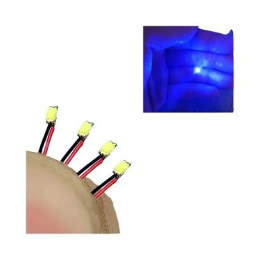 Imagem de Fio LED SMD Vermelho E Preto 40 Peças HO N OO Escala Pré-soldado Micro