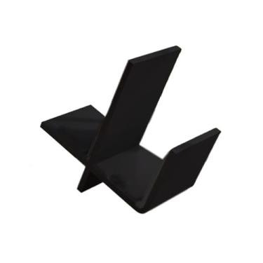 Imagem de Suporte para armazenamento de CDs Estante de mesa para discos vinil em madeira, ideal para sala estar, quarto ou jantar