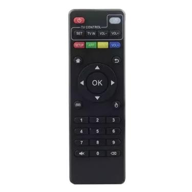 Imagem de Controle Remoto Universal para TV Box Hmaston, Compatível com Le-7490 Fbg-9006 Sky-8095, Sinal Infravermelho, Alcance 10m, Preto