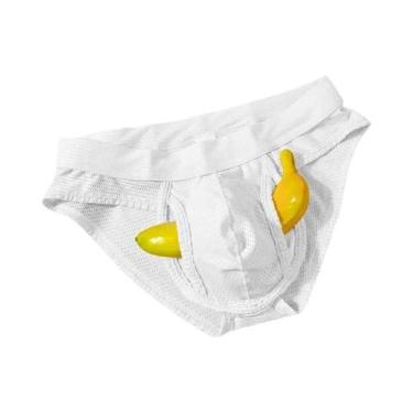 Imagem de Cueca Masculina Em Malha Respirável Com Abertura Frontal E Compartimen