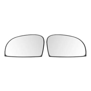 Imagem de Espelho lateral esquerdo e direito do passageiro, vidro com placa de apoio, sem aquecimento, compatível com hyundai getz 2003 2004 2005 2006 2007 2008 2009 2011(2pcs Left Right)