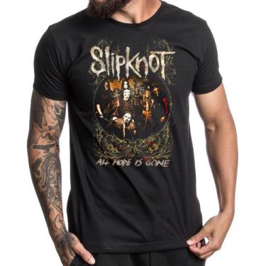Imagem de Camiseta Estampada Slipknot All Hope Is Gone Álbum Clássico - Genérica