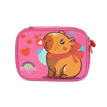 Imagem de Estojo Box 100 Pens Luxcel Up4You Capivara BeCapy Pink-Feminino