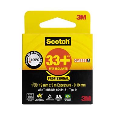 Imagem de Fita Isolante Antichama Scotch 33 3M 19mmx5m - FITA ISOL 19MMX05M SCOT