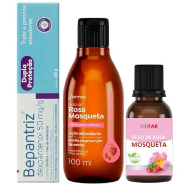 Imagem de Kit Óleo de Rosa mosqueta 30ml e 100ml + Pomada Bepantriz 30g