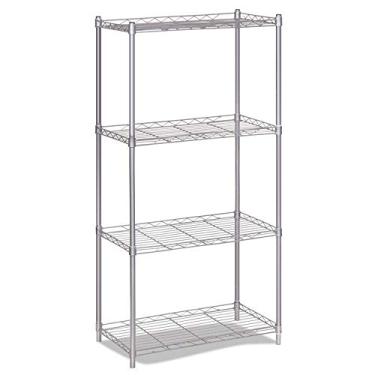 Imagem de Prateleira de cozinha, suporte para balcão de cozinha, forno, micro-ondas, prateleira de armazenamento de 4 níveis, prateleira de cozinha, prateleiras abertas multifuncionais, utensílios de cozinha