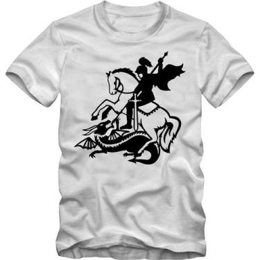 Imagem de Camiseta São Jorge De Samba Plus Size Tamanho Especial - BLACKCHIC, Br