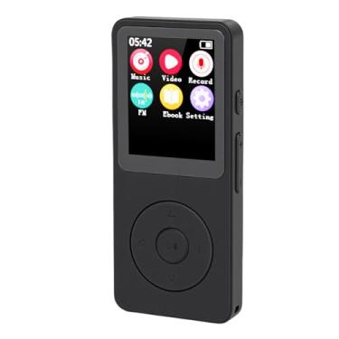 Imagem de Qinlorgo Leitor de MP3, Leitor de Música Portátil HiFi 5.4 Com Tela LCD de 2,4 Polegadas, Gravador de Voz FM para Viagens Esportivas Ao Ar Livre (Com cartão de memória 128G)