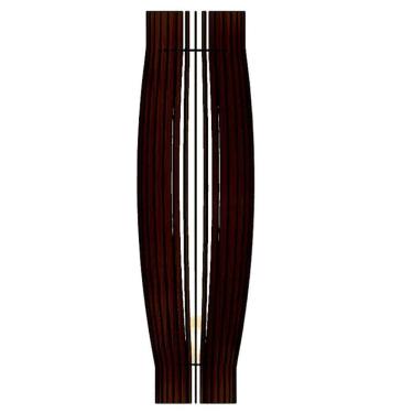 Imagem de Abajur Grande De Chão Obelisco Mdf Luminária - Preto