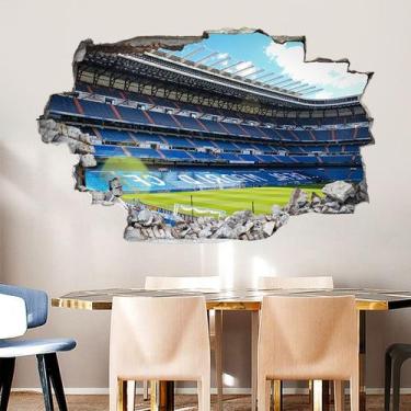 Imagem de Adesivos de parede 3D Soccer Stadium Sports Theme 40x60cm PVC - yiweis