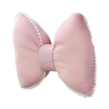 Imagem de Almofada De Pescoço Rosa De Seda Gelada Para Carro, Apoio De Cabeça Fr