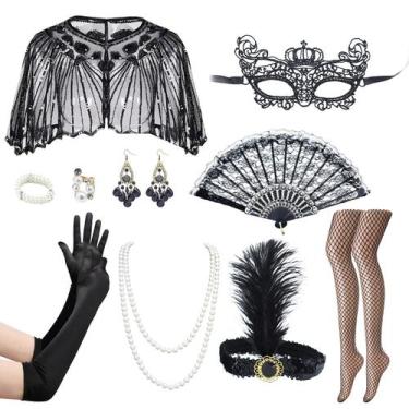 Imagem de Conjunto de acessórios Sekepingo 1920s Great Gatsby Flapper Women