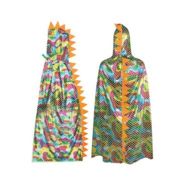 Imagem de Fantasia ITODA Dinosaur Cape de Halloween para crianças e adultos de 3