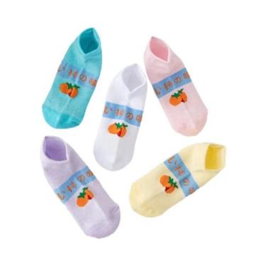 Imagem de Meias De Algodão Coloridas Para Mulheres, 10 Pares, Respiráveis, De Ma