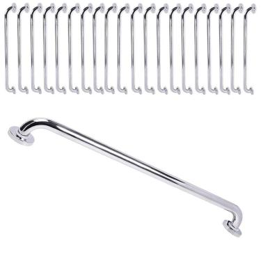 Imagem de Barra de Apoio Alca 80cm Kit 20 Uni Cadeirante Idoso Deficiente Acessibilidade Box Banheiro Segurança Corrimao Corredor