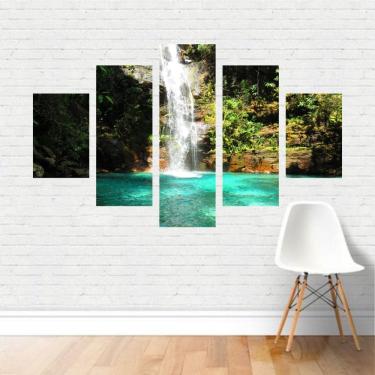 Imagem de Quadro Paisagens Cachoeira de Santa Bárbara Goiás Canvas
