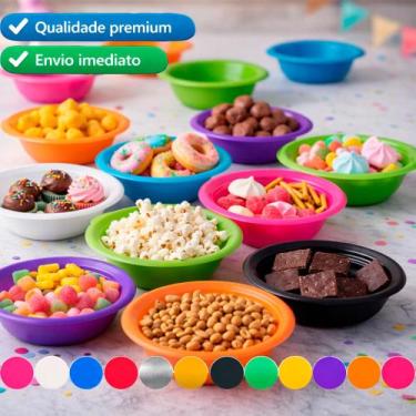 Imagem de 10 Pratos Cumbuca Descartáveis 15cm Festa Aniversário Evento - BELLO F