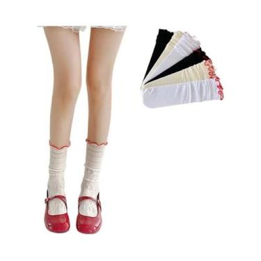 Imagem de Meias Casuais Unissex De Algodão Respirável Com Design De Urso Em Cart