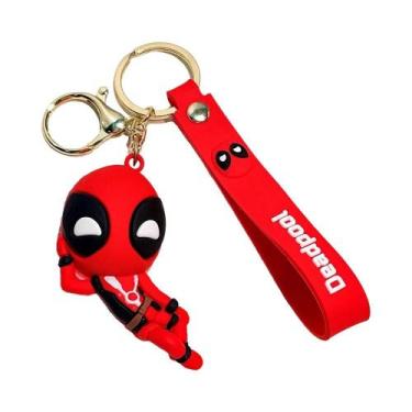 Imagem de Chaveiro Marvel Deadpool Versão Q: Charmoso Pingente De Mochila Anti-H