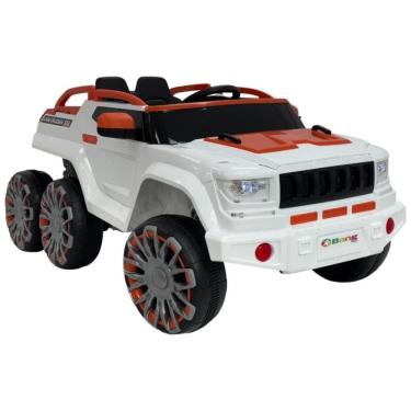 Imagem de Carrinho Elétrico Infantil Monster Magma 12V Branco BANG TOYS