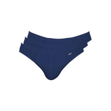 Imagem de Kit com 3 Cuecas Slip Zorba 772, Azul marinho, P