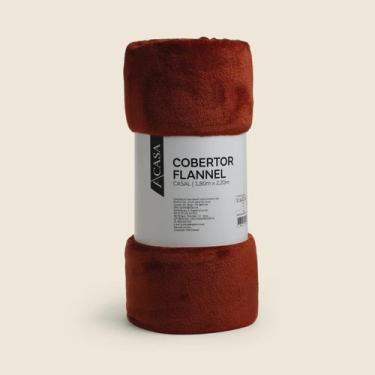 Imagem de Cobertor Flannel Laranja- ACASA - ACASA, Casal, Laranja