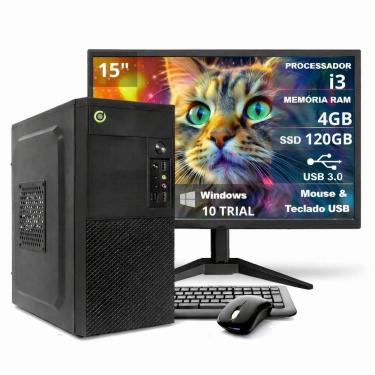 Imagem de Computador On Corp Completo i3  4GB RAM 120GB SSD Win10 Monitor 15