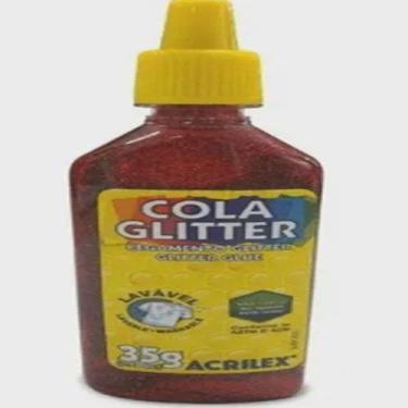 Imagem de Cola glitter   dz/cor vermelho    acrilex   29120205