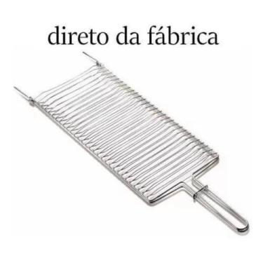 Imagem de Grelha dupla churrasqueira churrasco peixes frango ,linguiça - Plug la