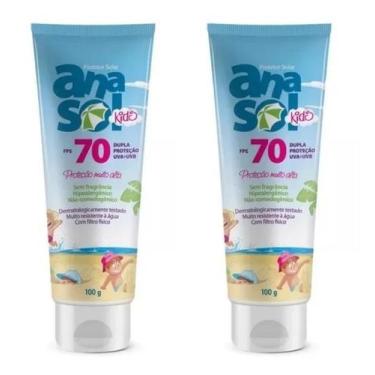 Imagem de Kit 2 Protetor Solar Kids Fps 70 Alta Proteção 100g - Anasol