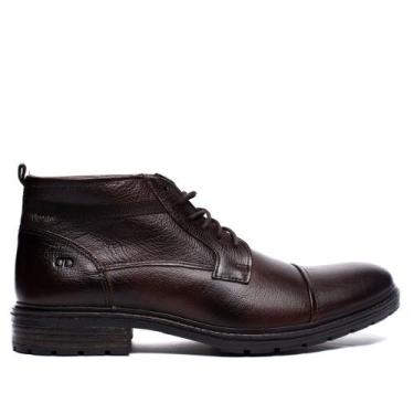 Imagem de Bota Masculina Democrata Astro Cano Curto Marrom Escuro, Marrom escuro