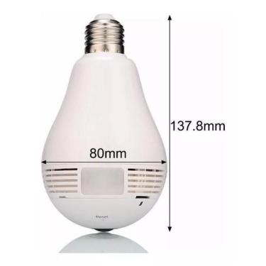 Imagem de Câmera Lampada Ip Segurança Vr 360 Panoramica Espia Wifi - Uau Life