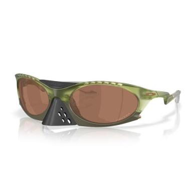 Imagem de Óculos de Sol Oakley Plantaris Matte Transparent Fern 0363, Verde