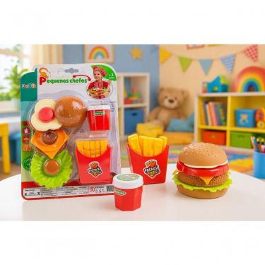 Imagem de Kit Comidinha Infantil Pequenos Chefs Brincadeira de Cozinha com 14 Pecas Educativas Dute Brasil