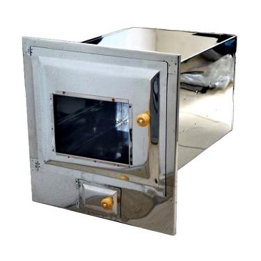 Imagem de Forno a Lenha Bancada Ouro Minas N04 com Cinzeiro Inox Frente Vidro para Fogão