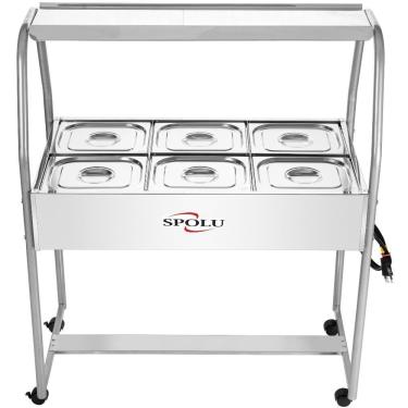 Imagem de Buffet Térmico Infantil SPL506IF 6 Cubas Inox 2500W Termostato Ajustável 220V Spolu