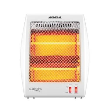 Imagem de Aquecedor Quartzo Comfort Air III Mondial Branco Cinza 900W A16, 220V